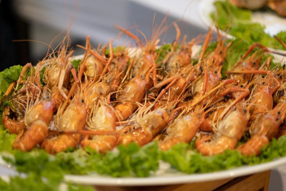 Grilled seafood  350.-